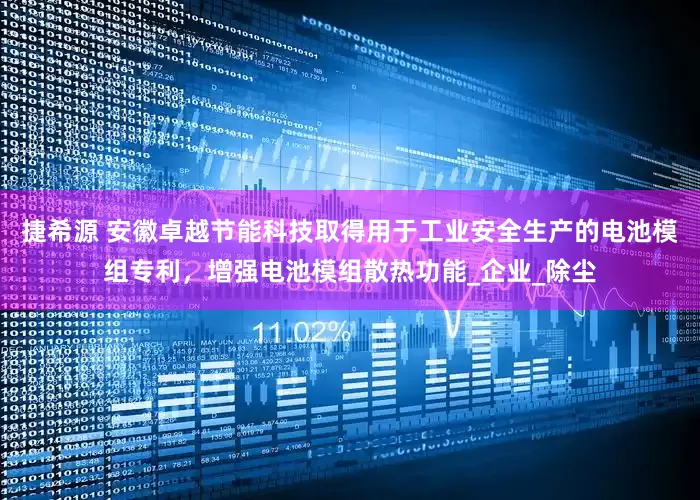 捷希源 安徽卓越节能科技取得用于工业安全生产的电池模组专利，增强电池模组散热功能_企业_除尘